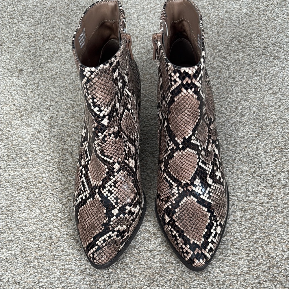 Women's Snakeskin Ankle Boots